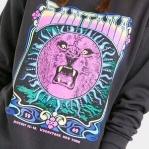 Carlos Santana Woodstock 1969 Graphic‎ Sweatshirt Crew Neck XS